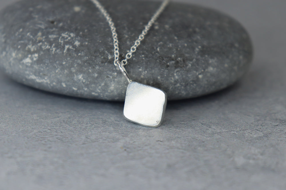 Welsh Sea Glass Silver Necklace