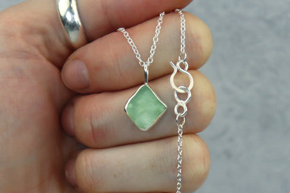 Welsh Sea Glass Silver Necklace