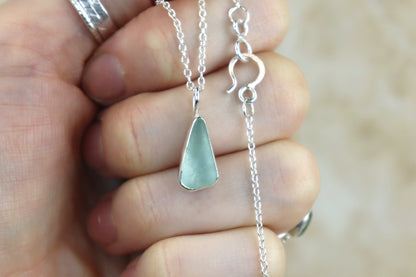 Welsh Sea Glass Silver Necklace