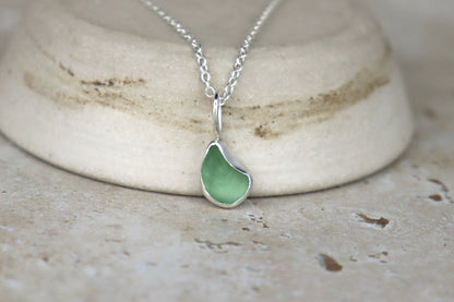 Welsh Sea Glass Silver Necklace