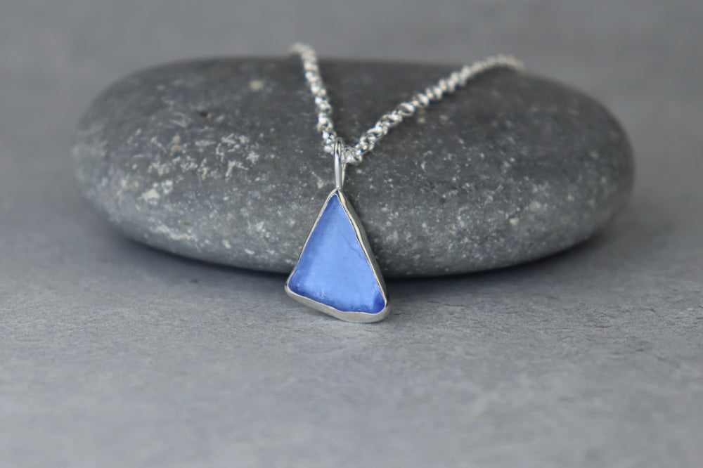 Welsh Sea Glass Silver Necklace