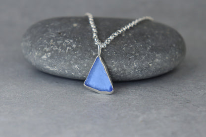 Welsh Sea Glass Silver Necklace