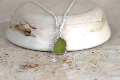 Welsh Sea Glass Silver Necklace