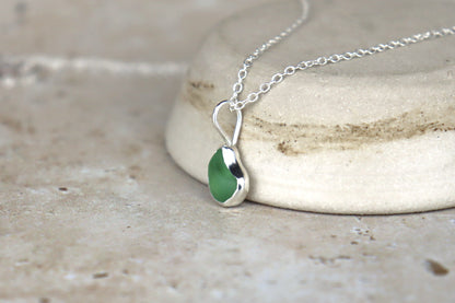 Welsh Sea Glass Silver Necklace