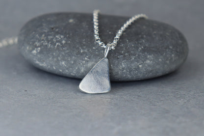 Welsh Sea Glass Silver Necklace