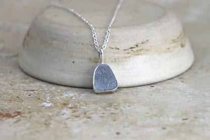 Welsh Sea Glass Silver Necklace