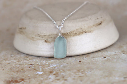 Welsh Sea Glass Silver Necklace