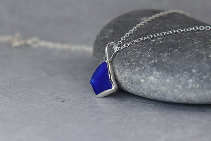 Welsh Sea Glass Silver Necklace