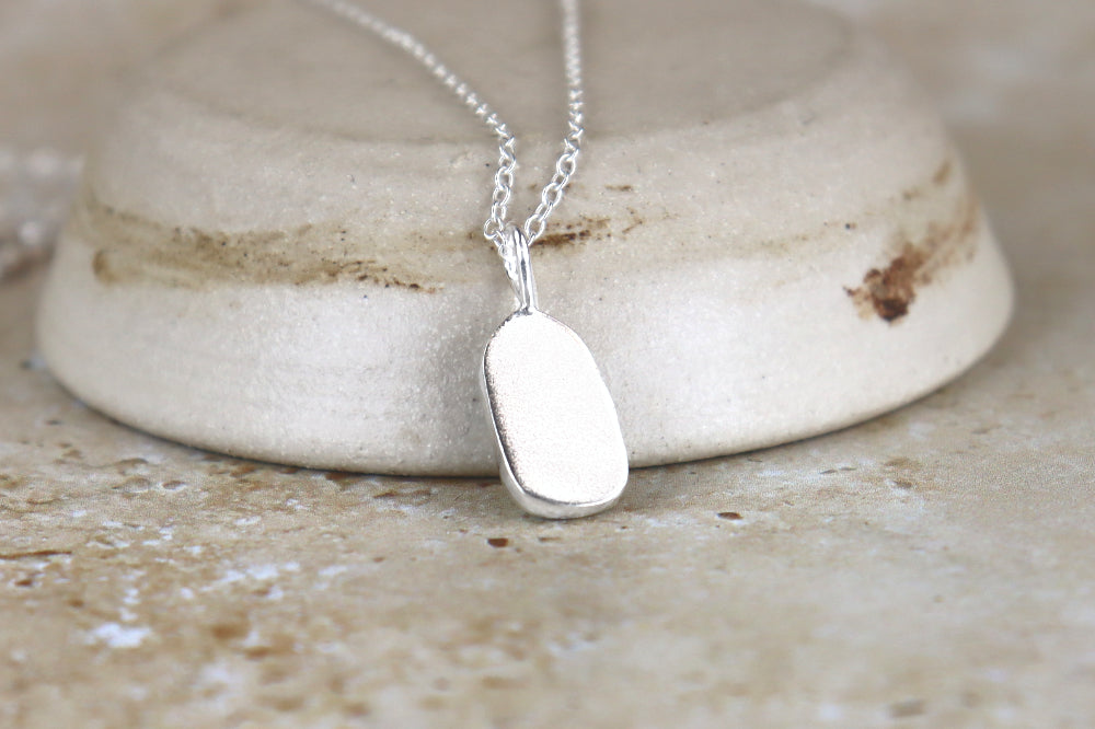 Welsh Sea Glass Silver Necklace