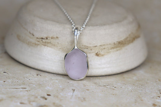 Welsh Sea Glass Silver Necklace