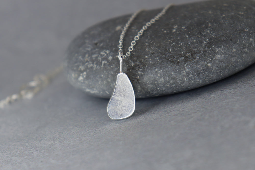 Welsh Sea Glass Silver Necklace