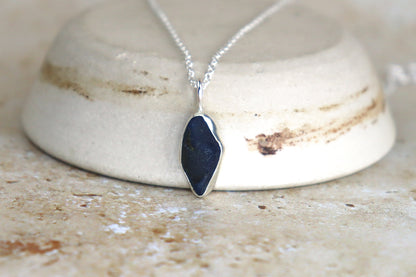 Welsh Sea Glass Silver Necklace