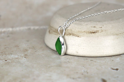 Welsh Sea Glass Silver Necklace