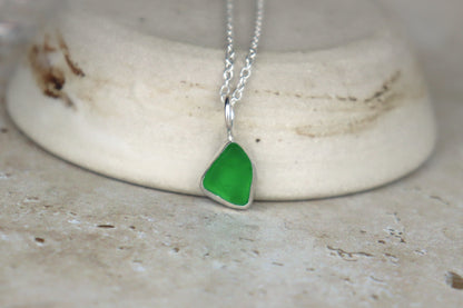 Welsh Sea Glass Silver Necklace