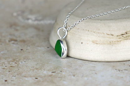 Welsh Sea Glass Silver Necklace