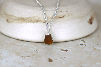 Welsh Sea Glass Silver Necklace