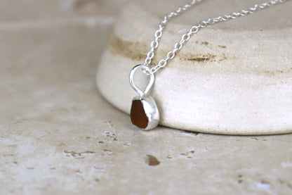 Welsh Sea Glass Silver Necklace