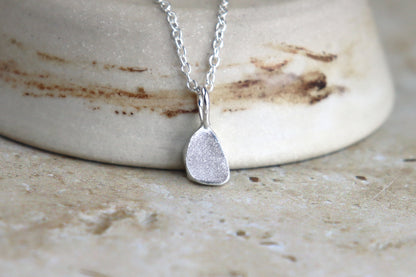 Welsh Sea Glass Silver Necklace