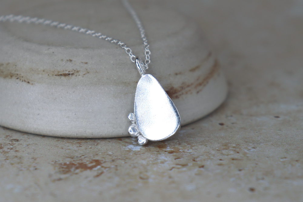 Welsh Sea Glass Silver Necklace