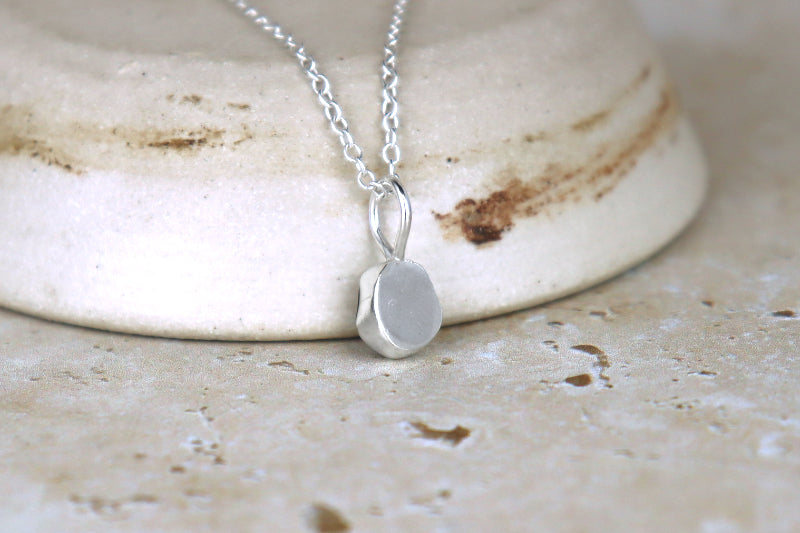 Welsh Sea Glass Silver Necklace