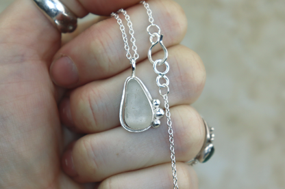 Welsh Sea Glass Silver Necklace