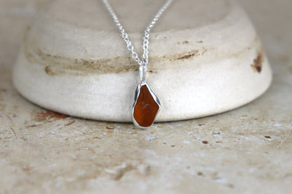 Welsh Sea Glass Silver Necklace