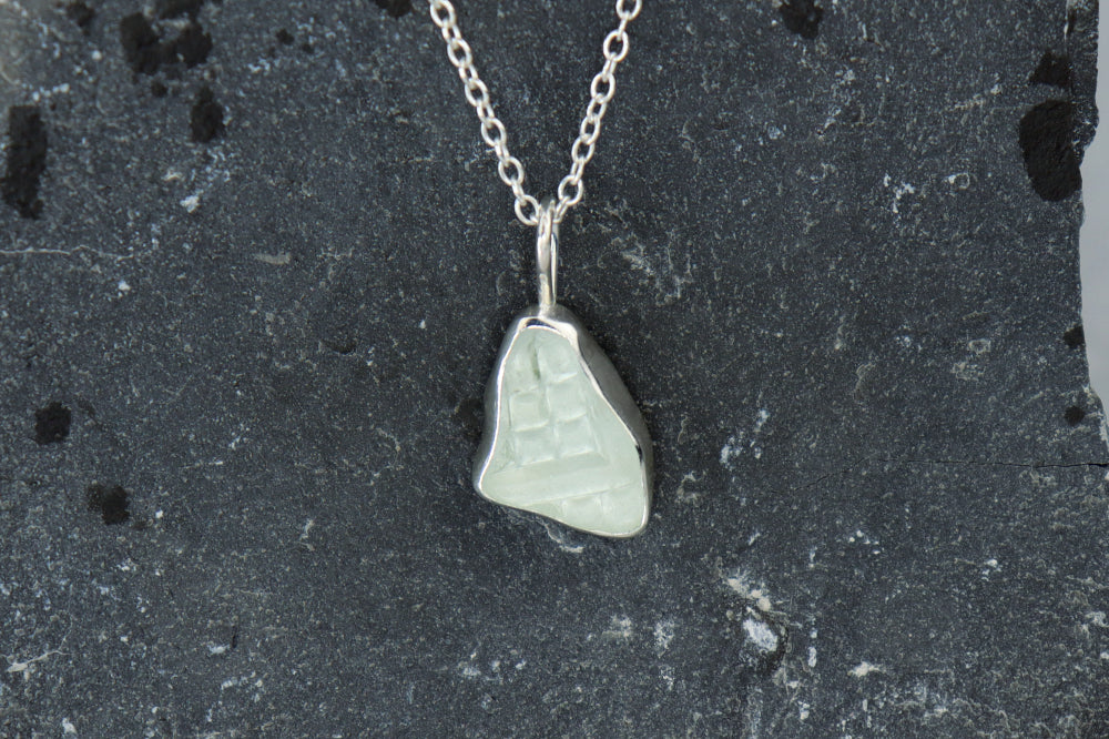 Welsh Sea Glass Silver Necklace