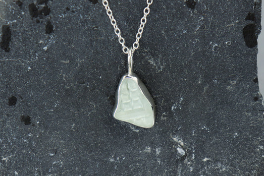 Welsh Sea Glass Silver Necklace