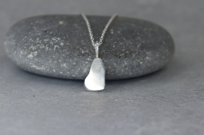 Welsh Sea Glass Silver Necklace