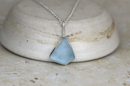 Welsh Sea Glass Silver Necklace