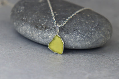 Welsh Sea Glass Silver Necklace