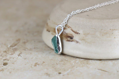 Welsh Sea Glass Silver Necklace