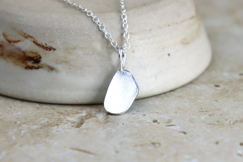 Welsh Sea Glass Silver Necklace