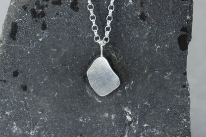 Welsh Sea Glass Silver Necklace