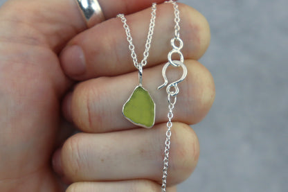 Welsh Sea Glass Silver Necklace