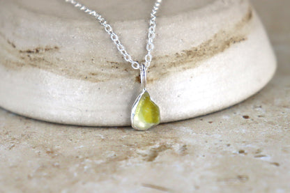 Welsh Sea Glass Silver Necklace