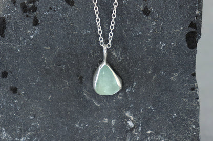 Welsh Sea Glass Silver Necklace