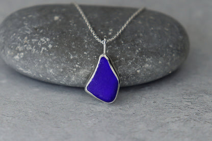 Welsh Sea Glass Silver Necklace