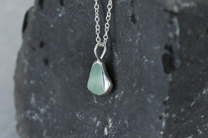 Welsh Sea Glass Silver Necklace