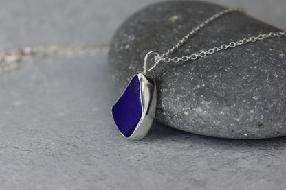 Welsh Sea Glass Silver Necklace