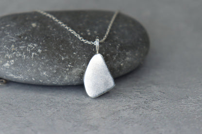 Welsh Sea Glass Silver Necklace