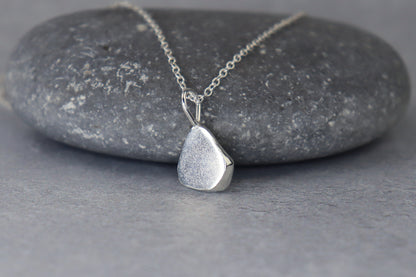 Welsh Sea Glass Silver Necklace