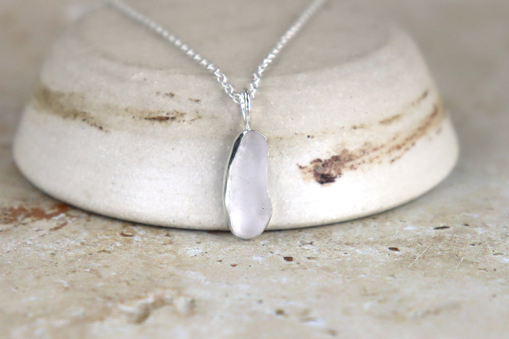 Welsh Sea Glass Silver Necklace