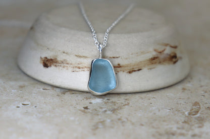 Welsh Sea Glass Silver Necklace