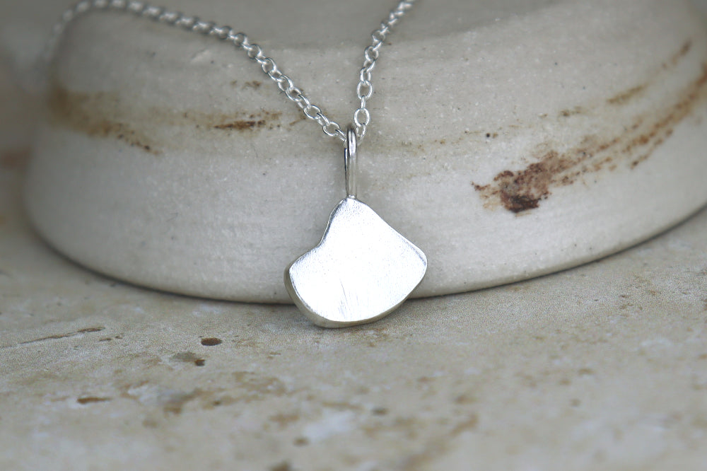 Welsh Sea Glass Silver Necklace