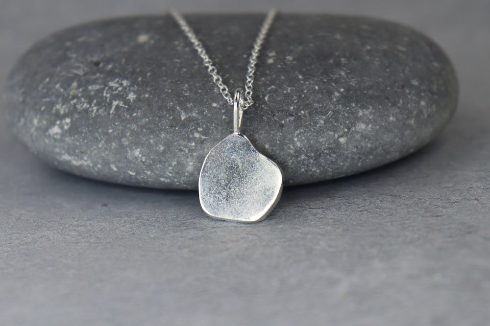 Welsh Sea Glass Silver Necklace