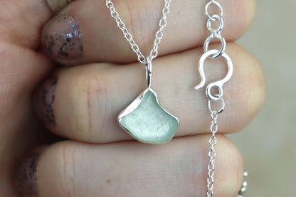 Welsh Sea Glass Silver Necklace