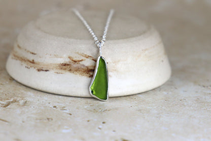 Welsh Sea Glass Silver Necklace