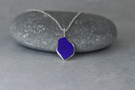 Welsh Sea Glass Silver Necklace
