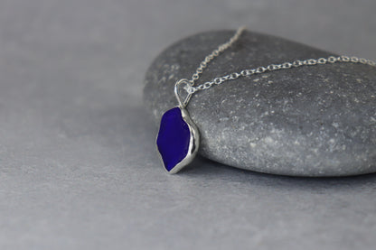 Welsh Sea Glass Silver Necklace